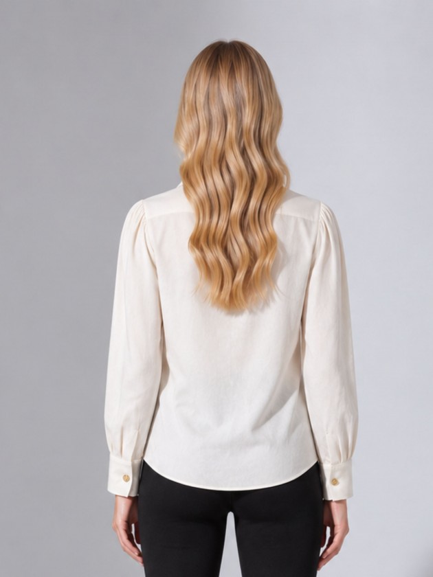 Camisa cintada com la�o