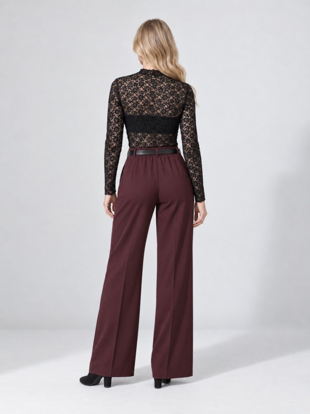 Lace top with high neck Lace top with high neck