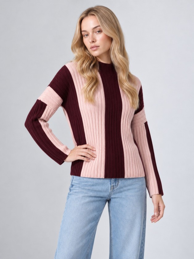 Striped knit sweater Striped knit sweater