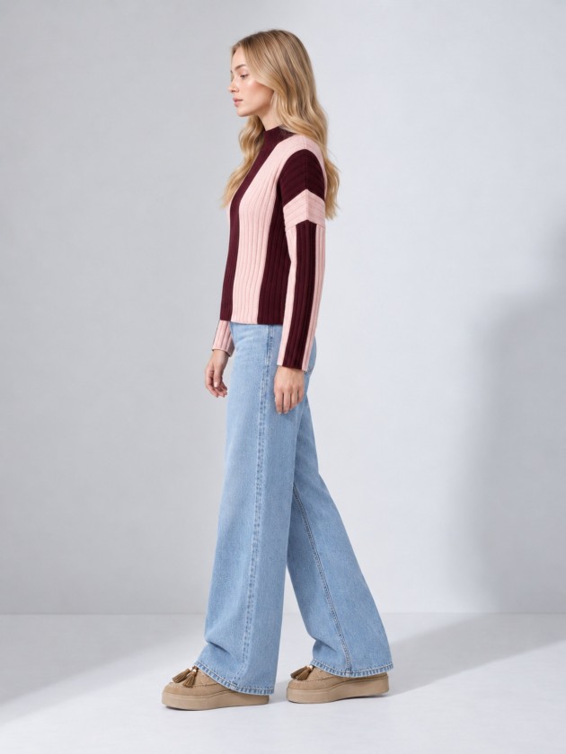 Striped knit sweater Striped knit sweater