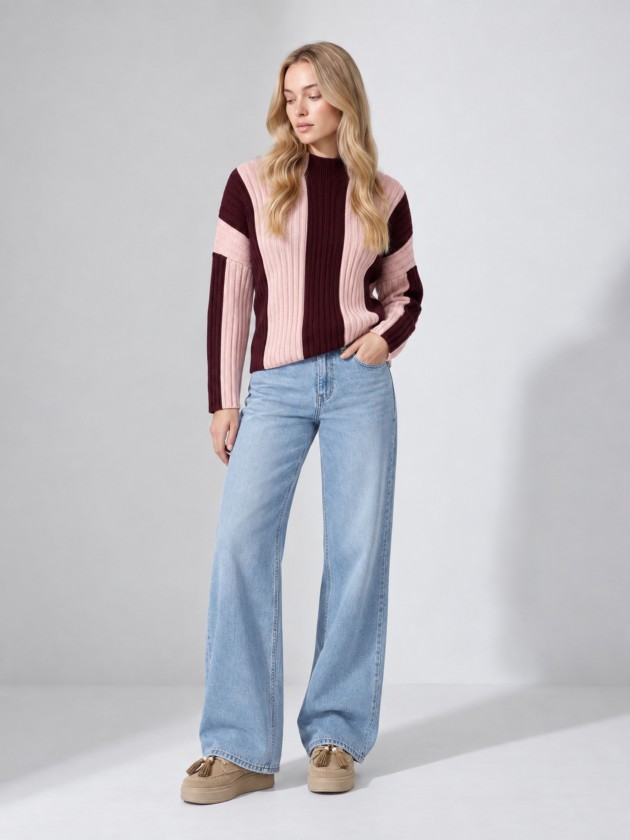 Striped knit sweater Striped knit sweater