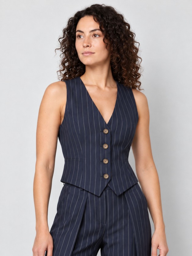 Striped vest Striped vest