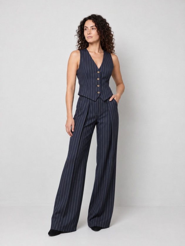 Striped vest Striped vest