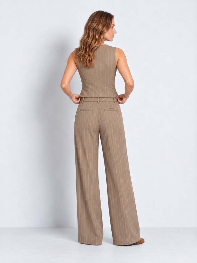 Wide-leg striped trousers Wide-leg striped trousers