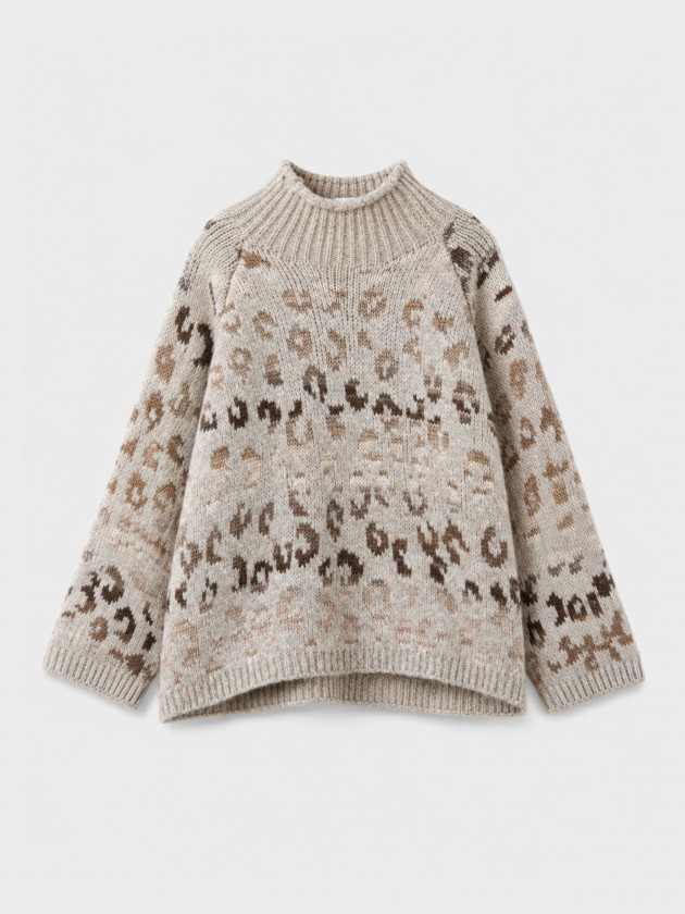 Jacquard knit sweater Jacquard knit sweater