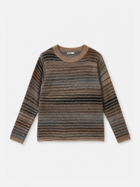 Striped knit sweater