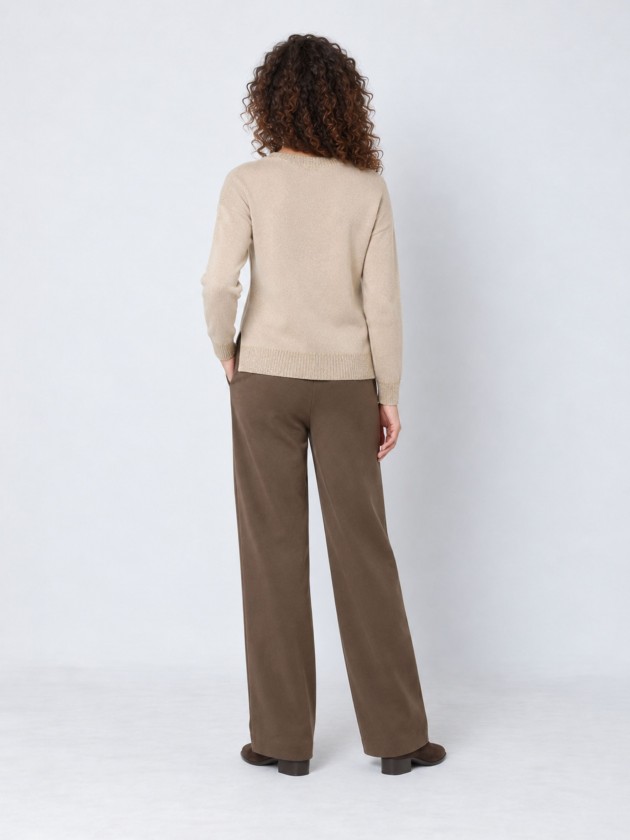 Knitted sweater with a v-neck Knitted sweater with a v-neck