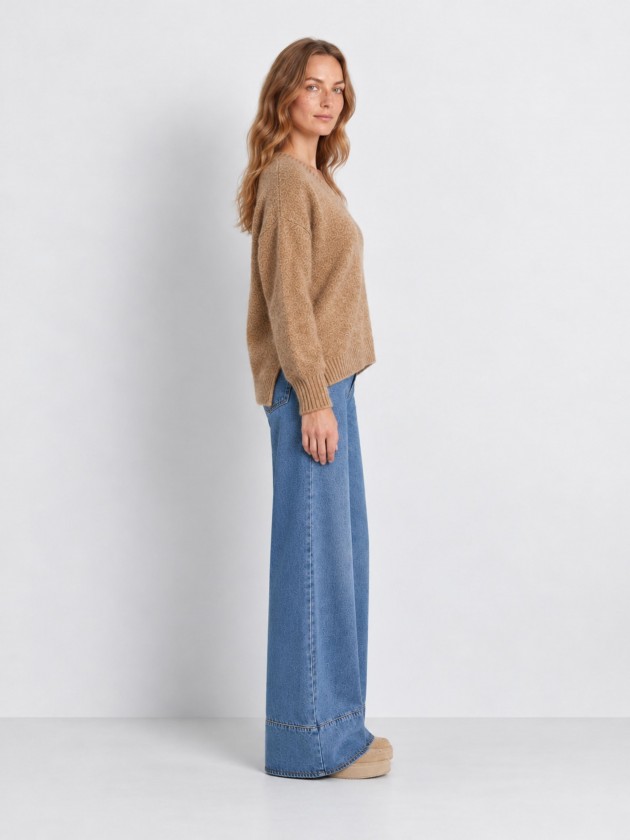 Textured knit sweater Textured knit sweater