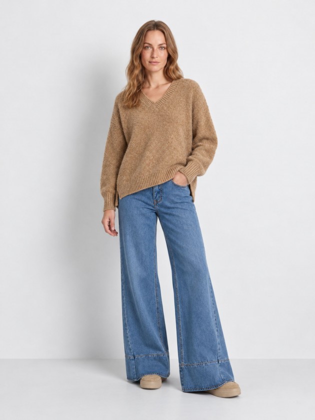Textured knit sweater Textured knit sweater