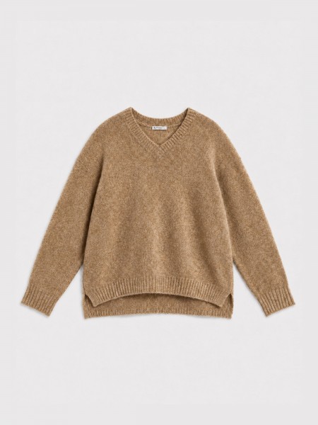 Textured knit sweater