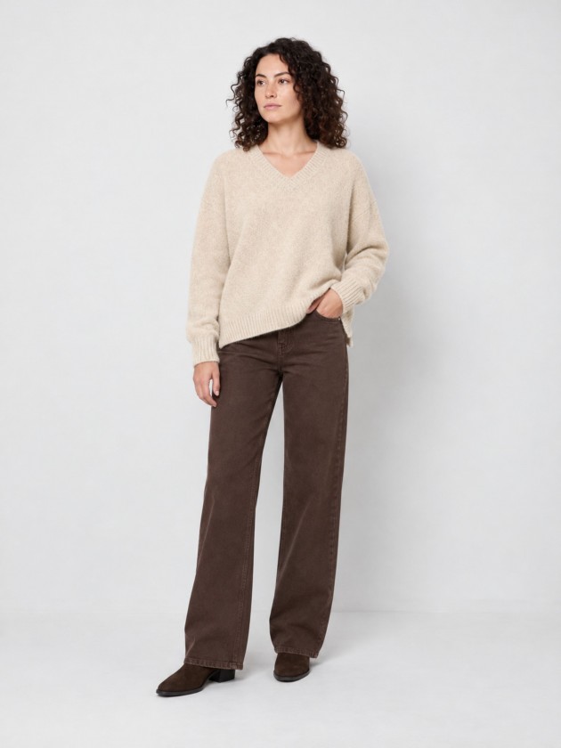 Textured knit sweater Textured knit sweater