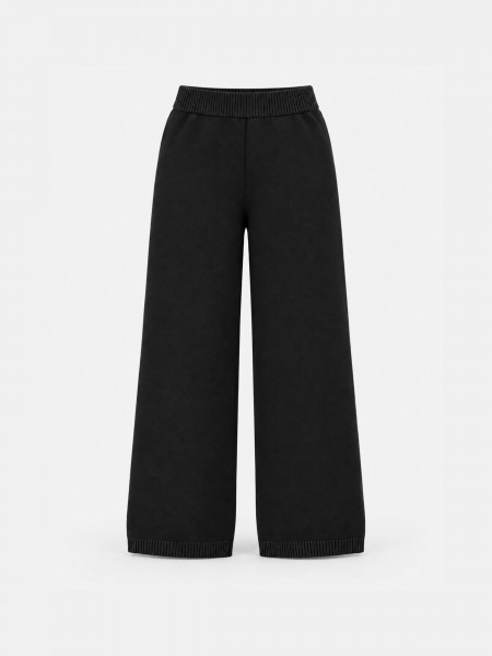 Cal�as de malha wide leg
