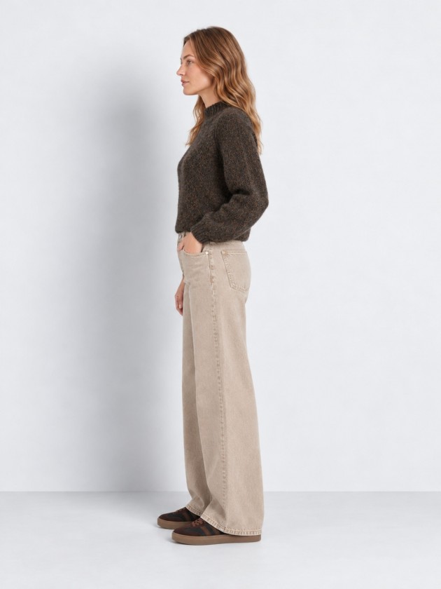 Knitted sweater with a high neck Knitted sweater with a high neck