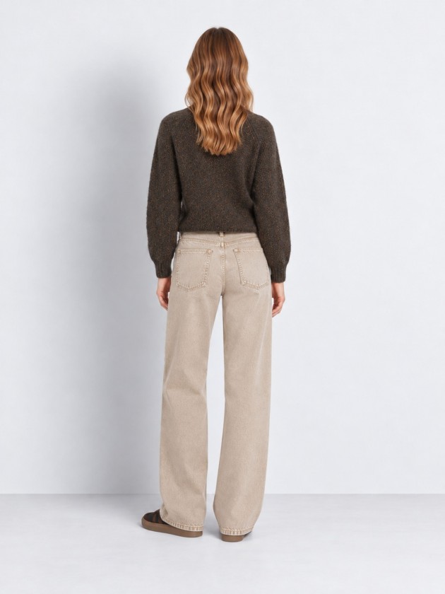 Knitted sweater with a high neck Knitted sweater with a high neck