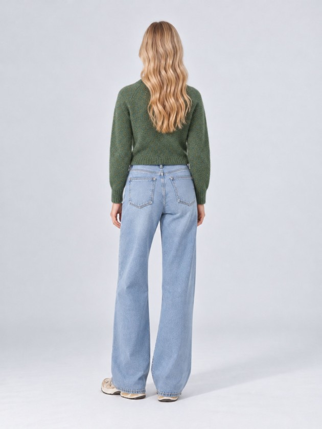 Knitted sweater with a high neck Knitted sweater with a high neck