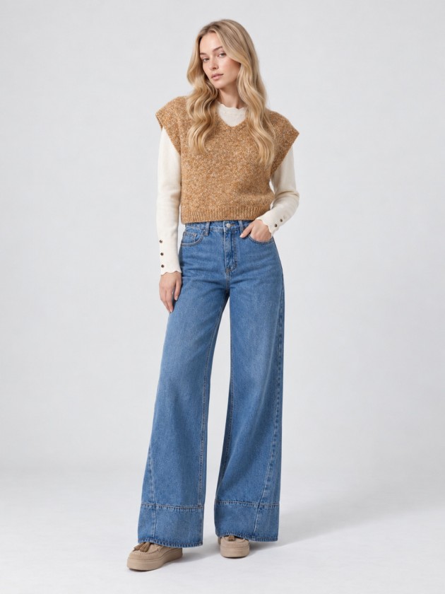 Knitted vest
