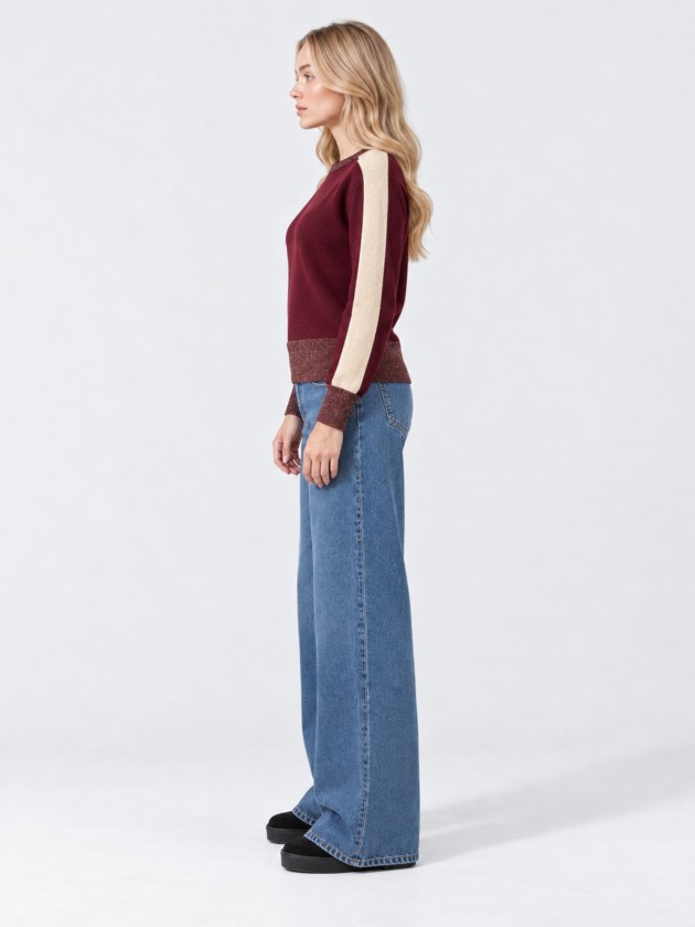 Camisola de malha com lurex