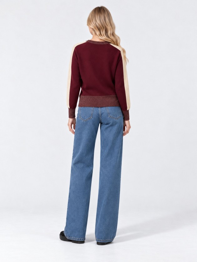 Camisola de malha com lurex